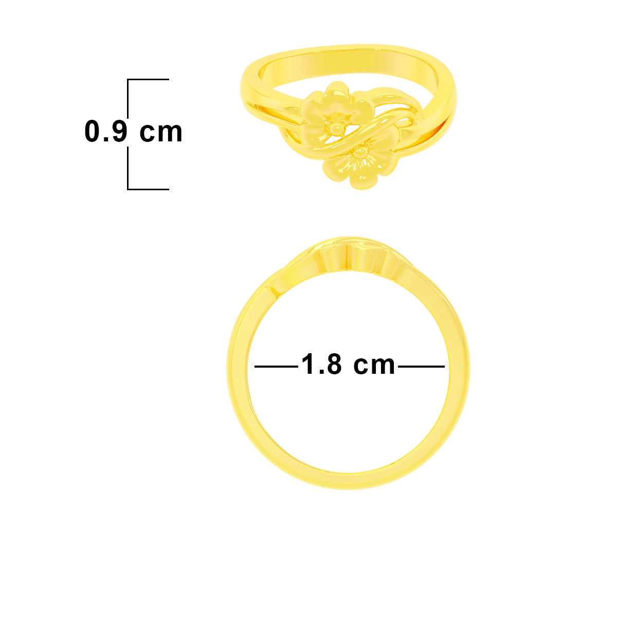 Enchanting Glimmer Gold Ring