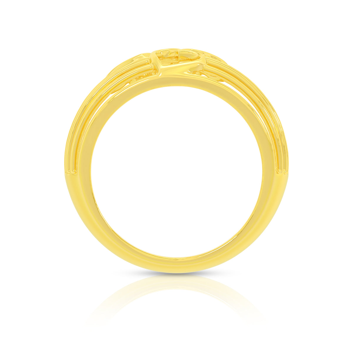 Whispering Hearts Gold Ring