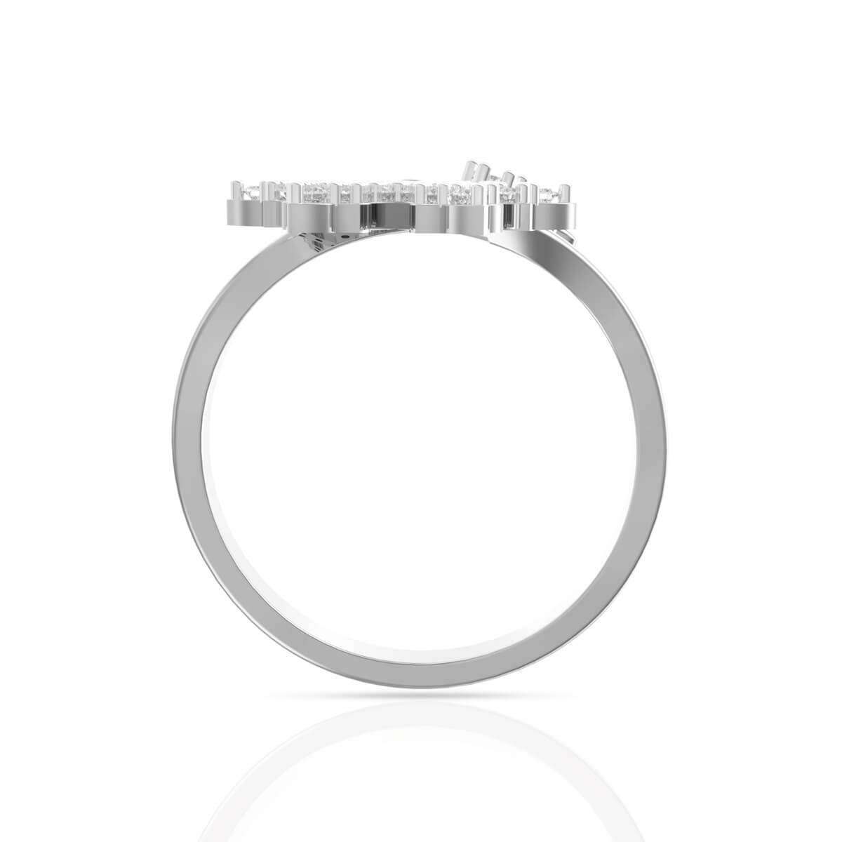 Snowflake Radiance Gold Women Ring