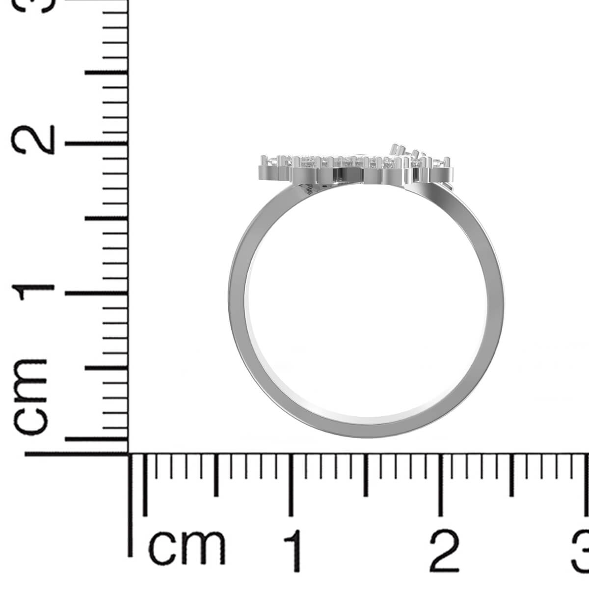 Snowflake Radiance Gold Women Ring