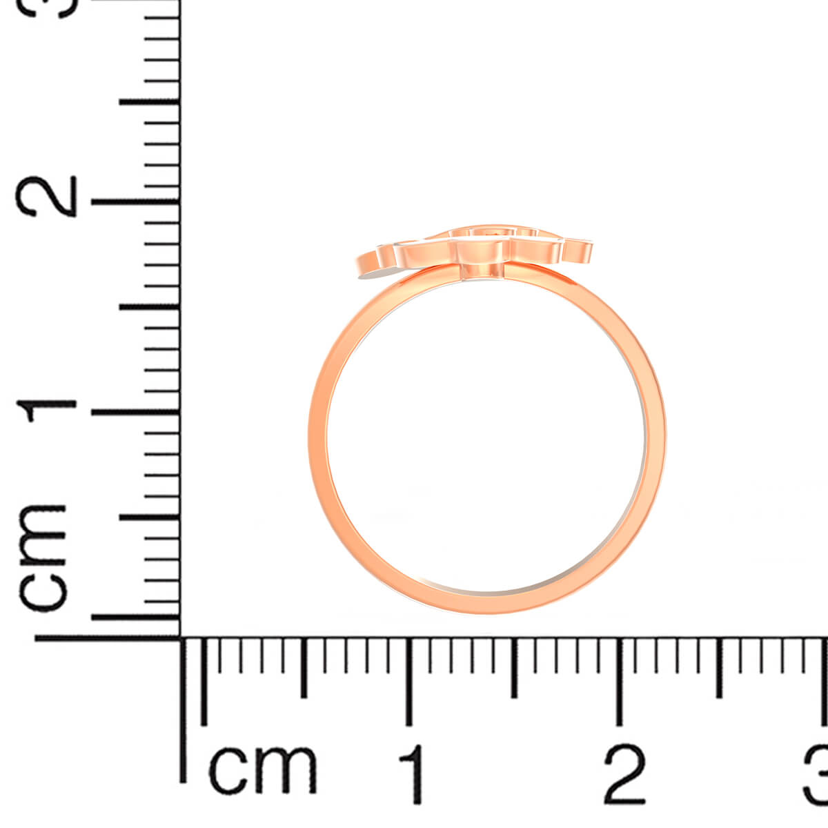 Cute Santa Clause Gold Kids Ring