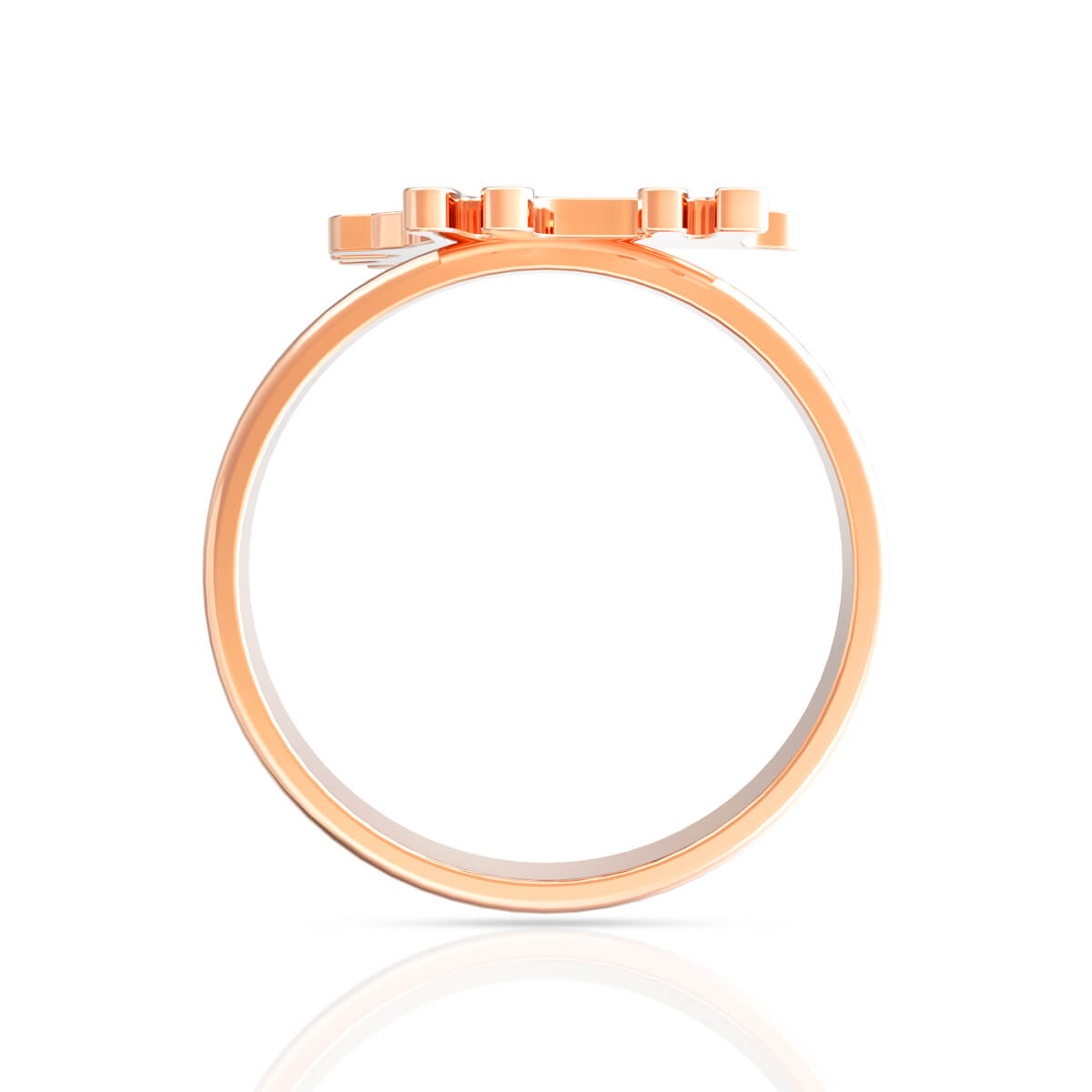 Cute Reindeer Gold Kids Ring
