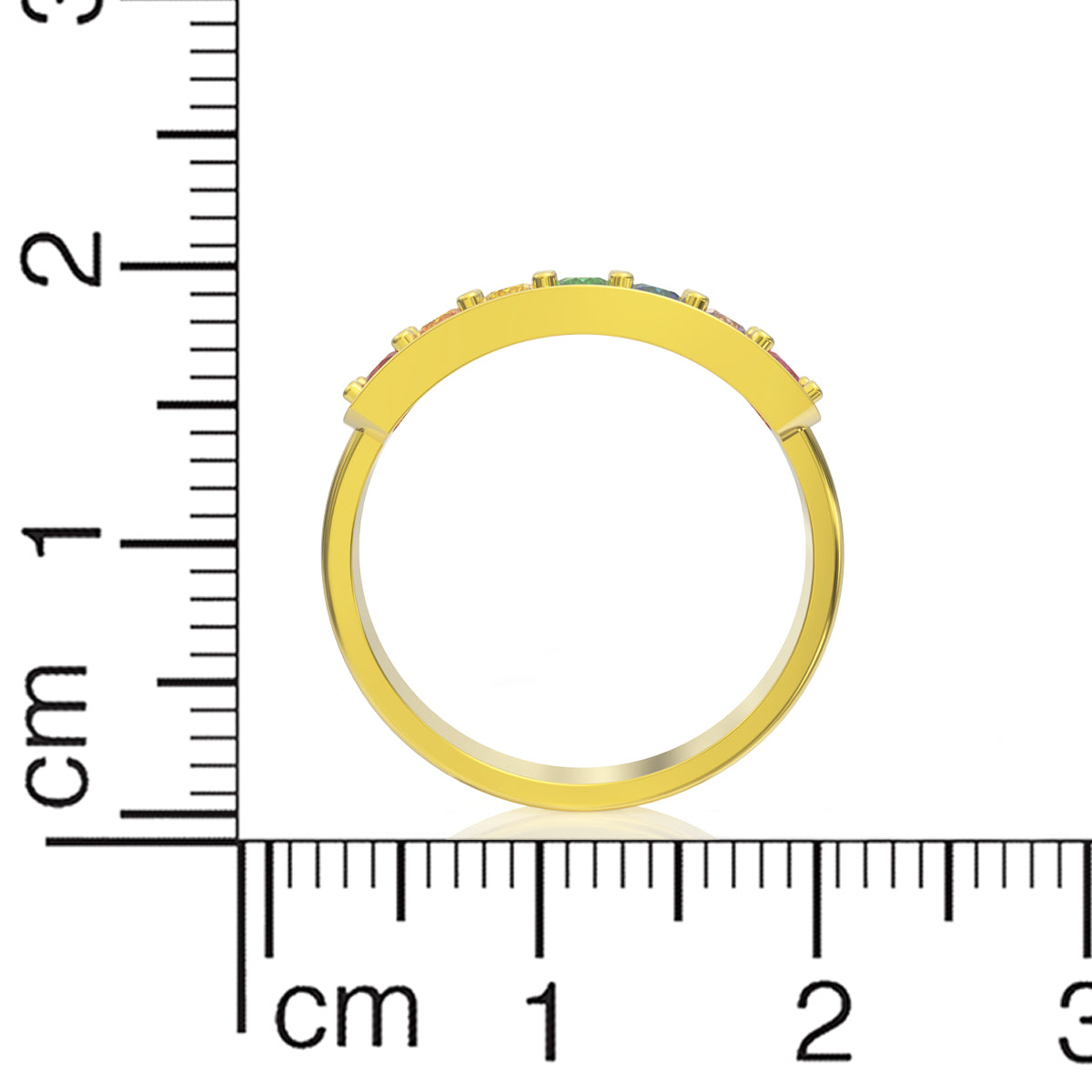 Chromatic Glaze 18K Gold Ring