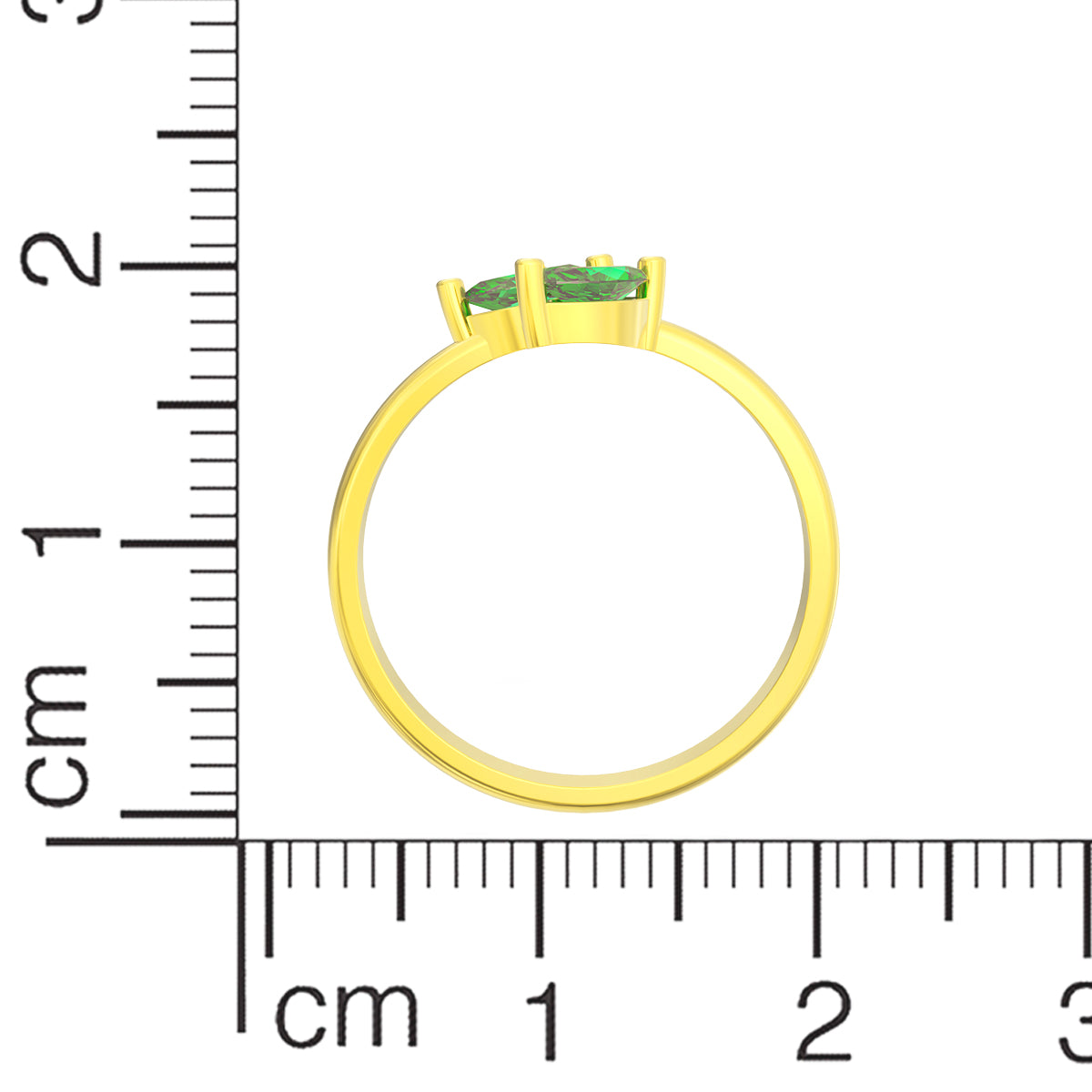 Alluring Jade Dazzle 18K Gold Ring