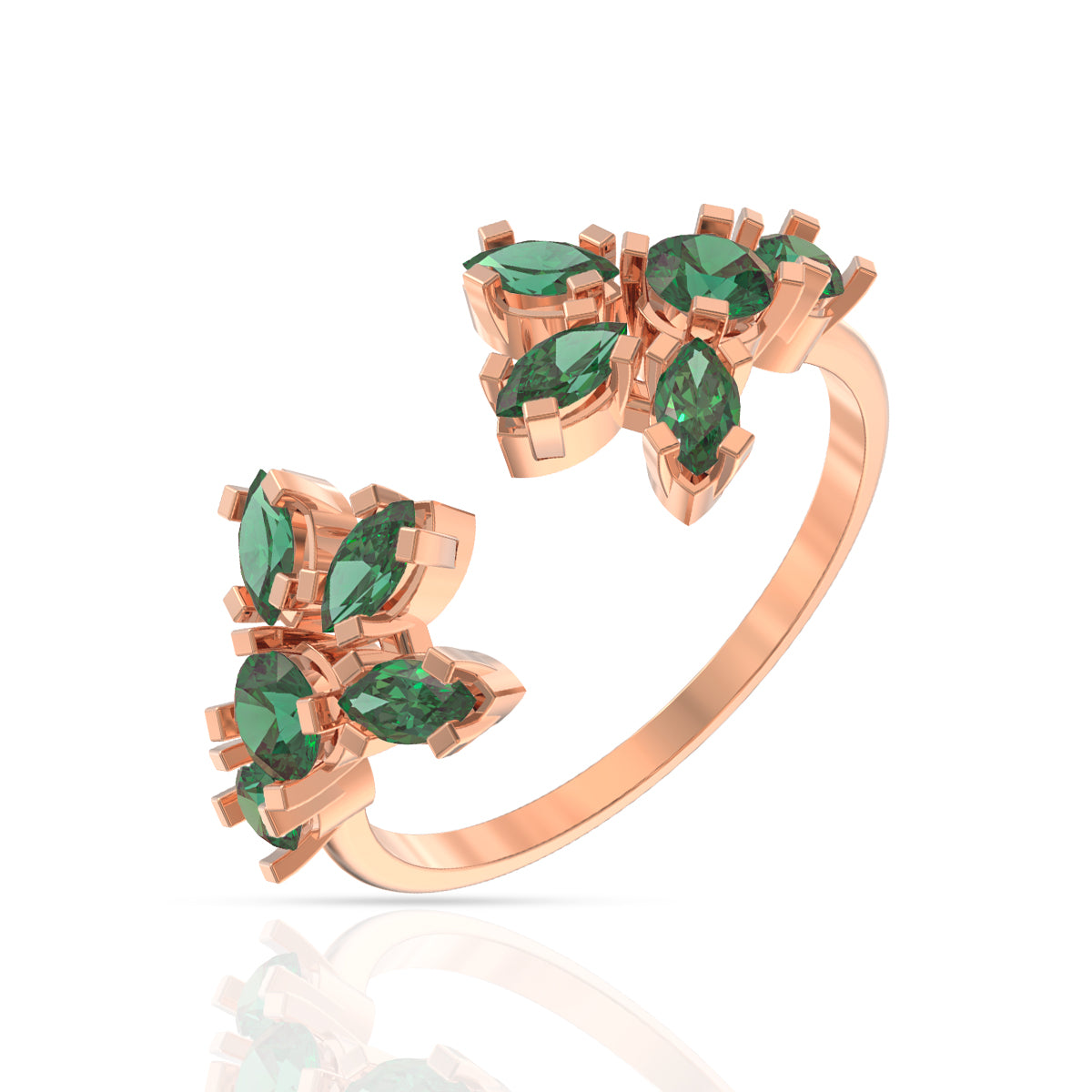 Marvelous Jade 18K Gold Ring