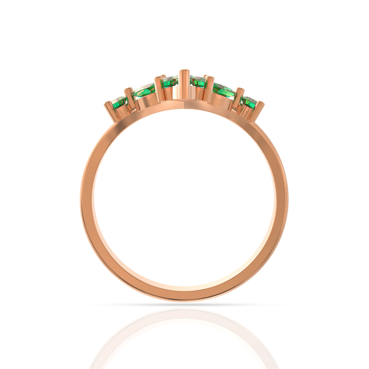 Verdant Glow 18k Gold Ring
