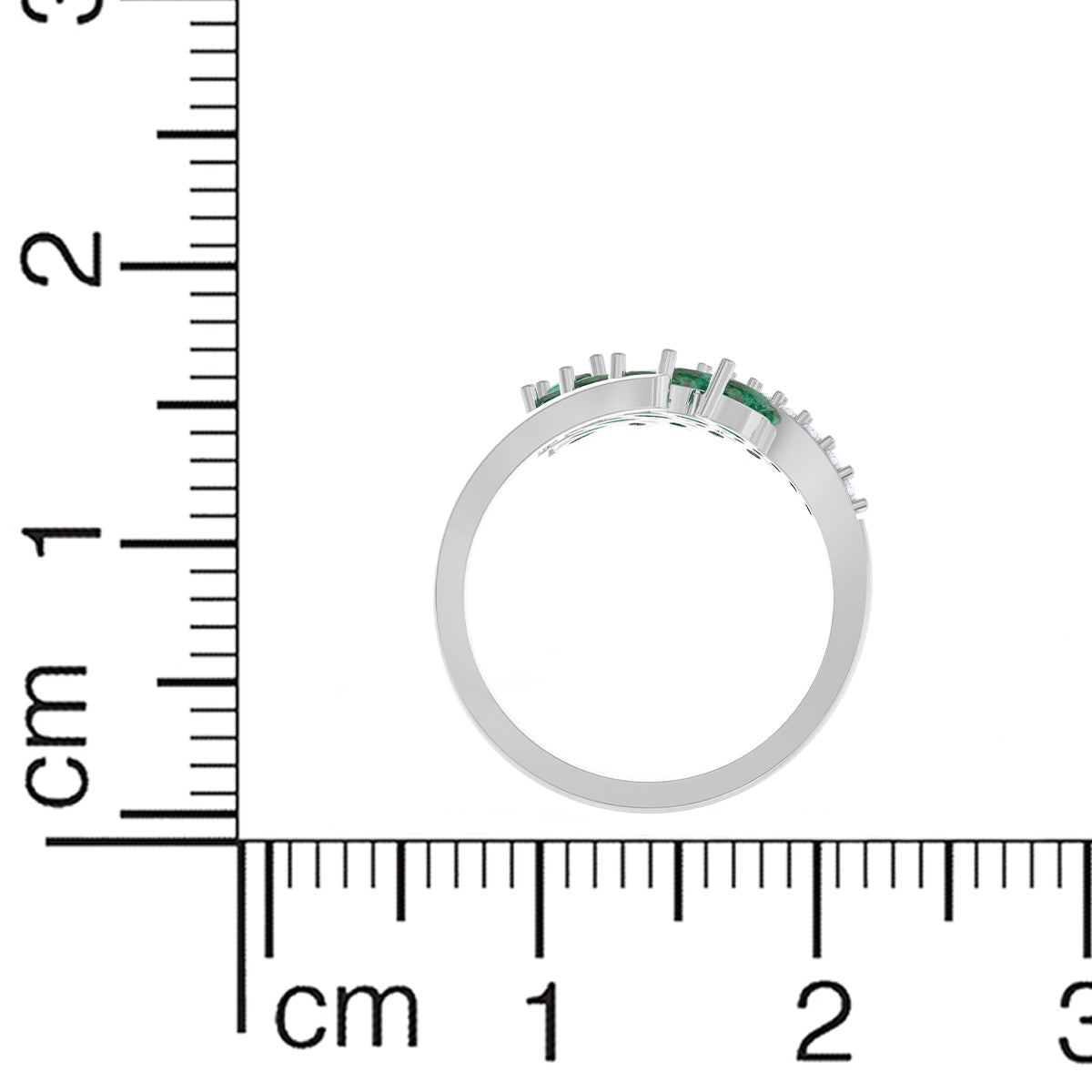 Verdant Shimmer 18K Gold Ring