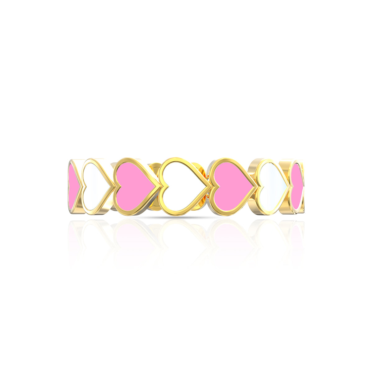 Blushing Heart 22K Gold Ring
