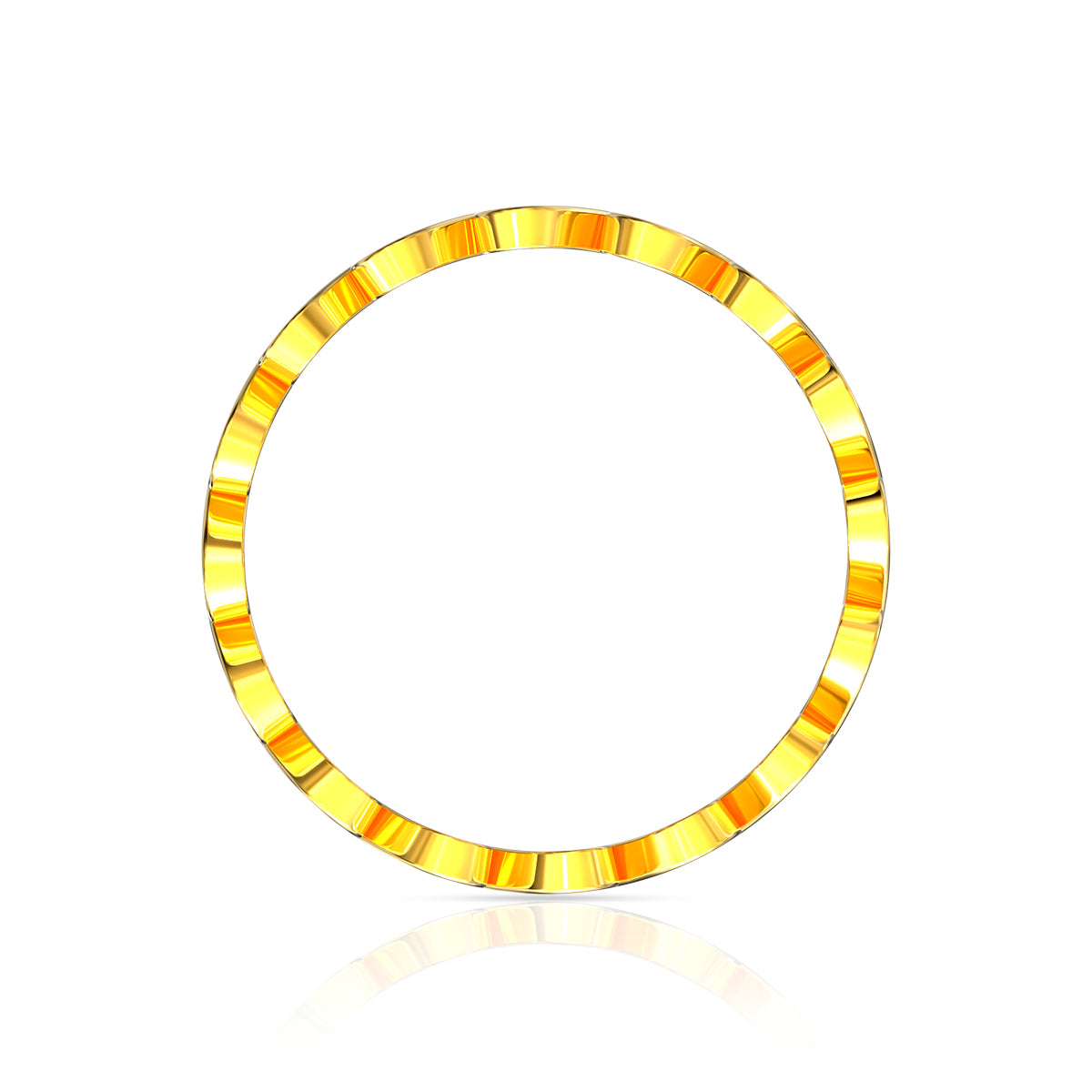 Blushing Heart 22K Gold Ring
