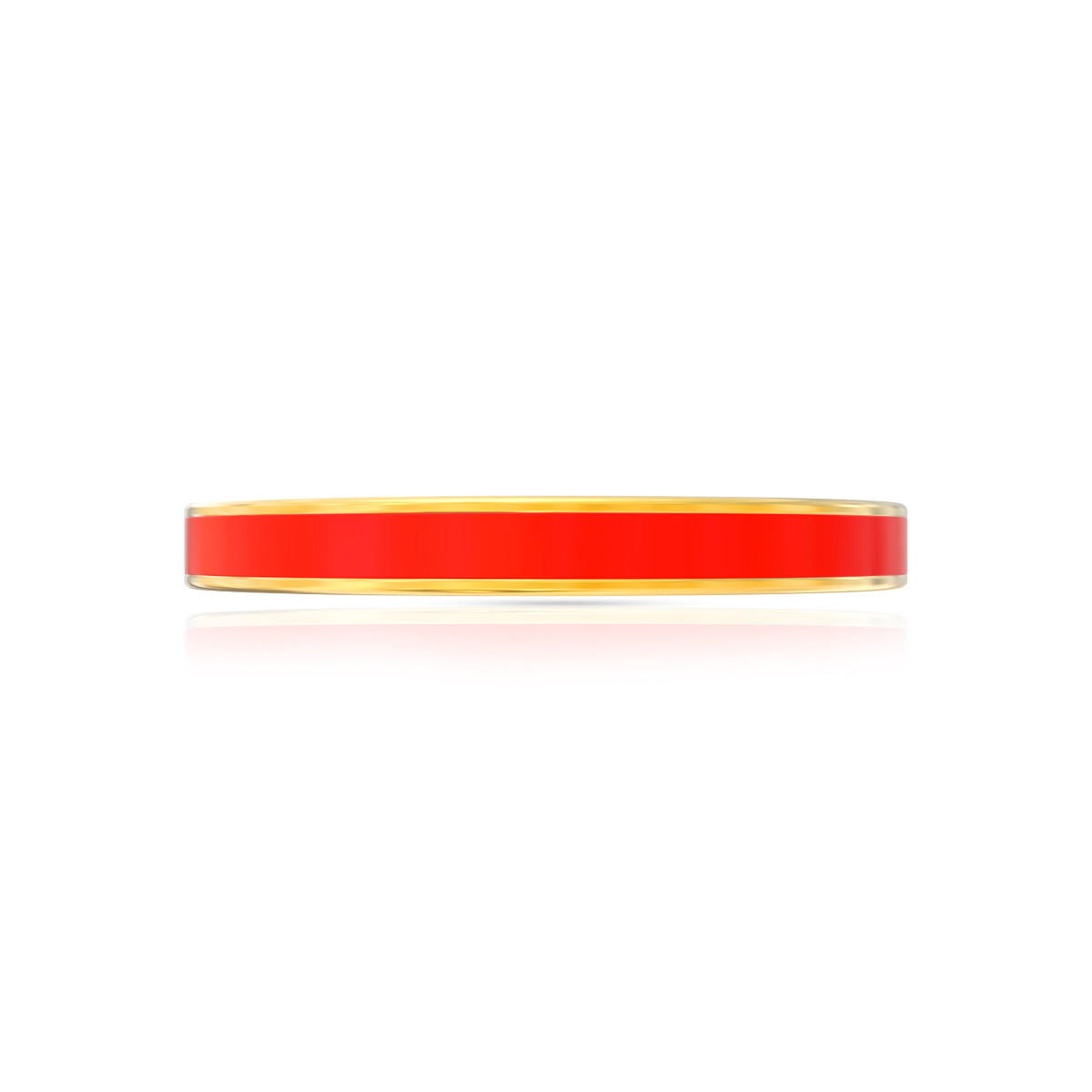 Modest Ruby Glow 22K Gold Band