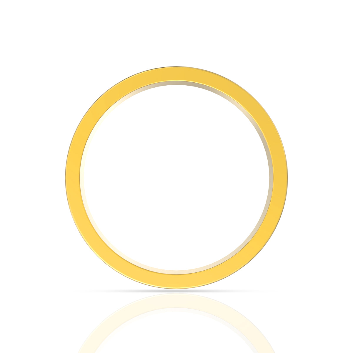 Modest Ruby Glow 22K Gold Band
