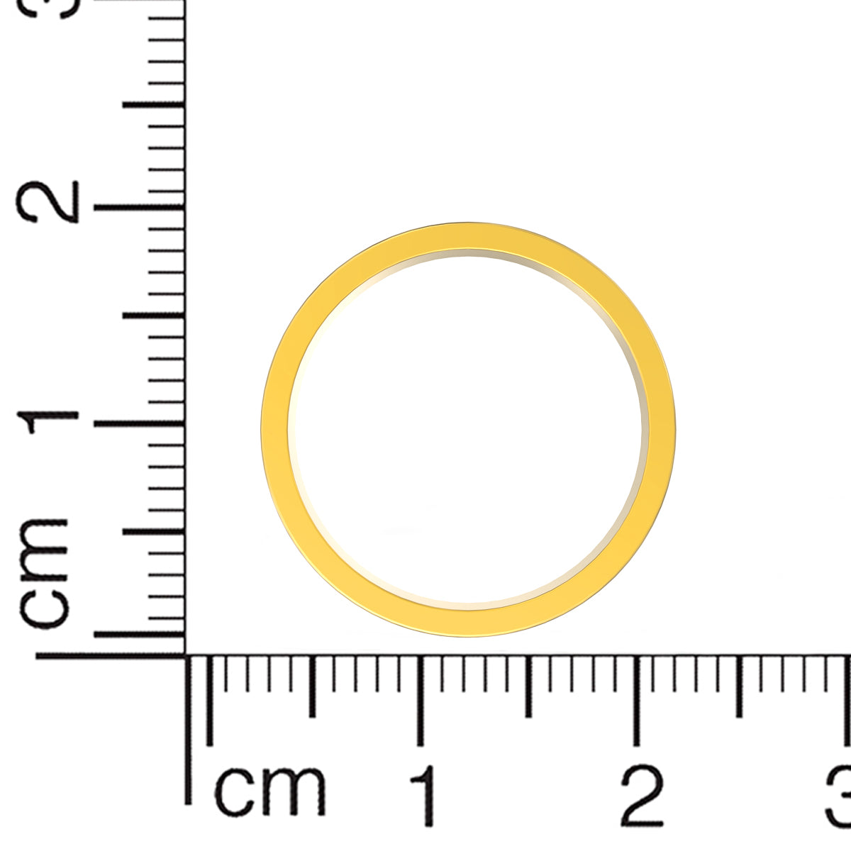 Modest Ruby Glow 22K Gold Band