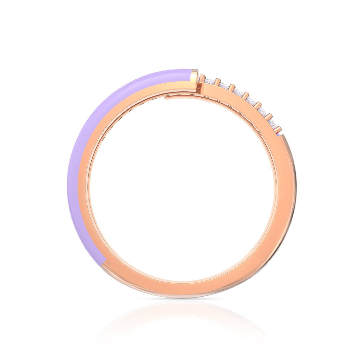 Lavendar Glow 18K Gold Ring