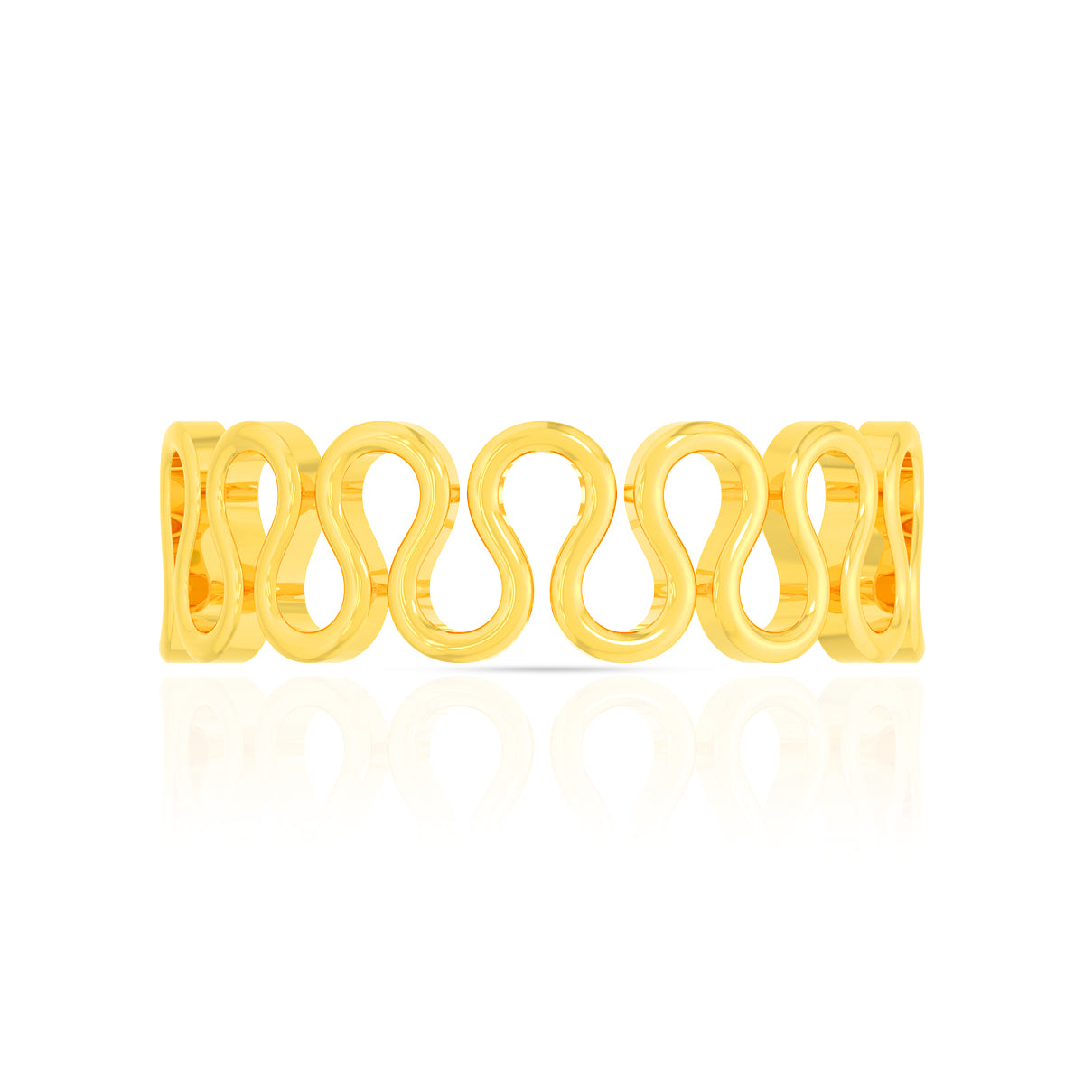 Enchanting Swirl 22K Gold Ring