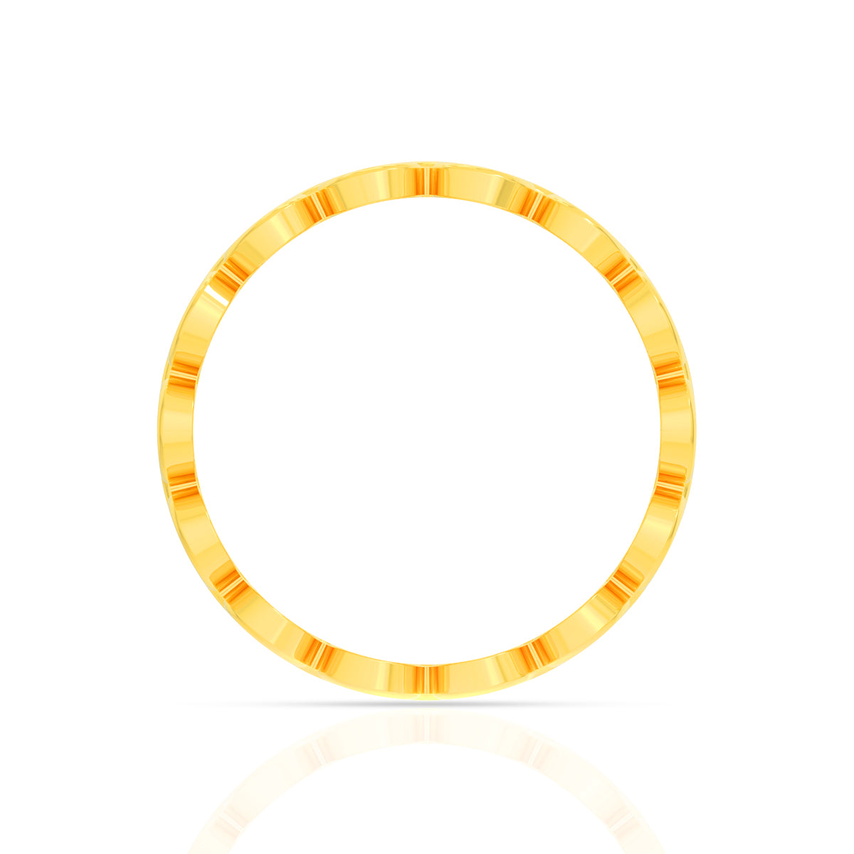 Enchanting Swirl 22K Gold Ring