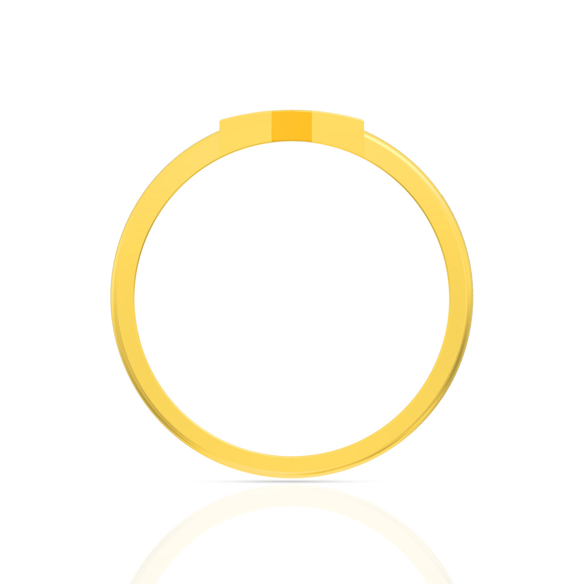 Minimalist Ruby Glow 22K Gold Ring