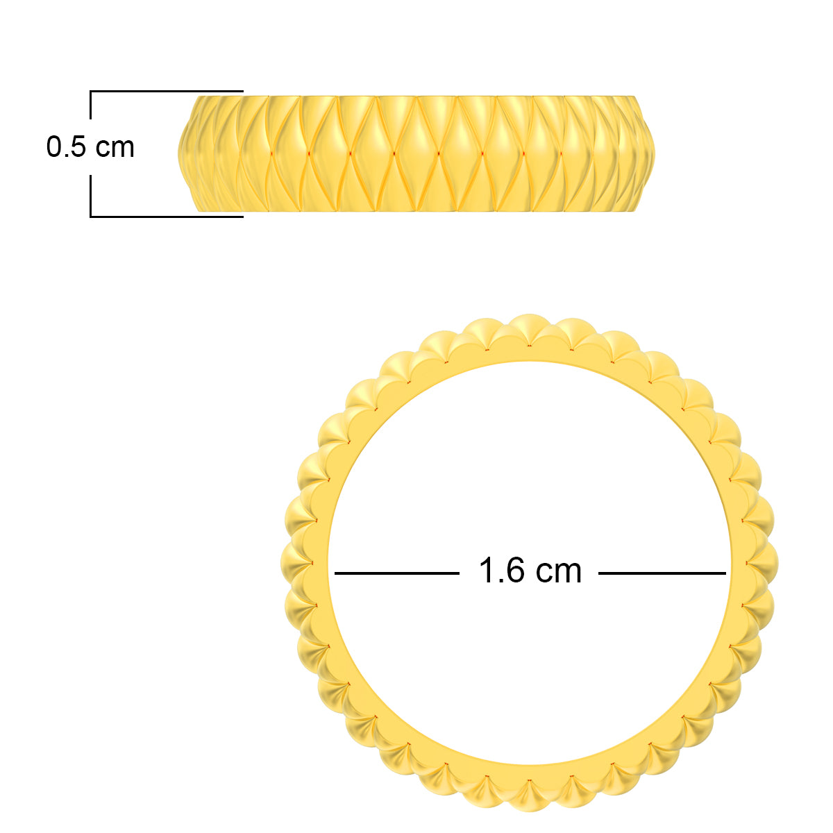 Magical Glow 14K Gold Band