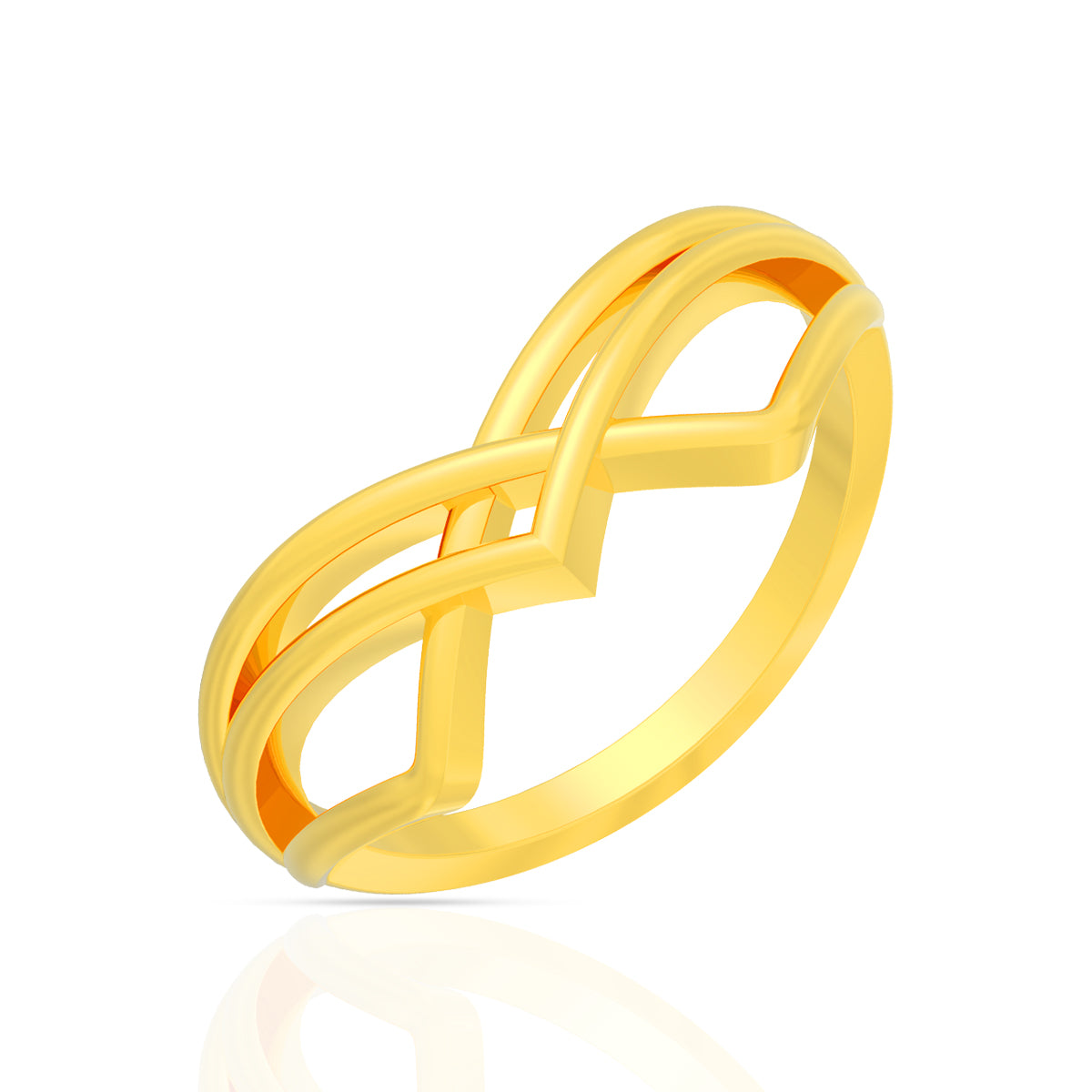 Graceful Curves Gold Ring
