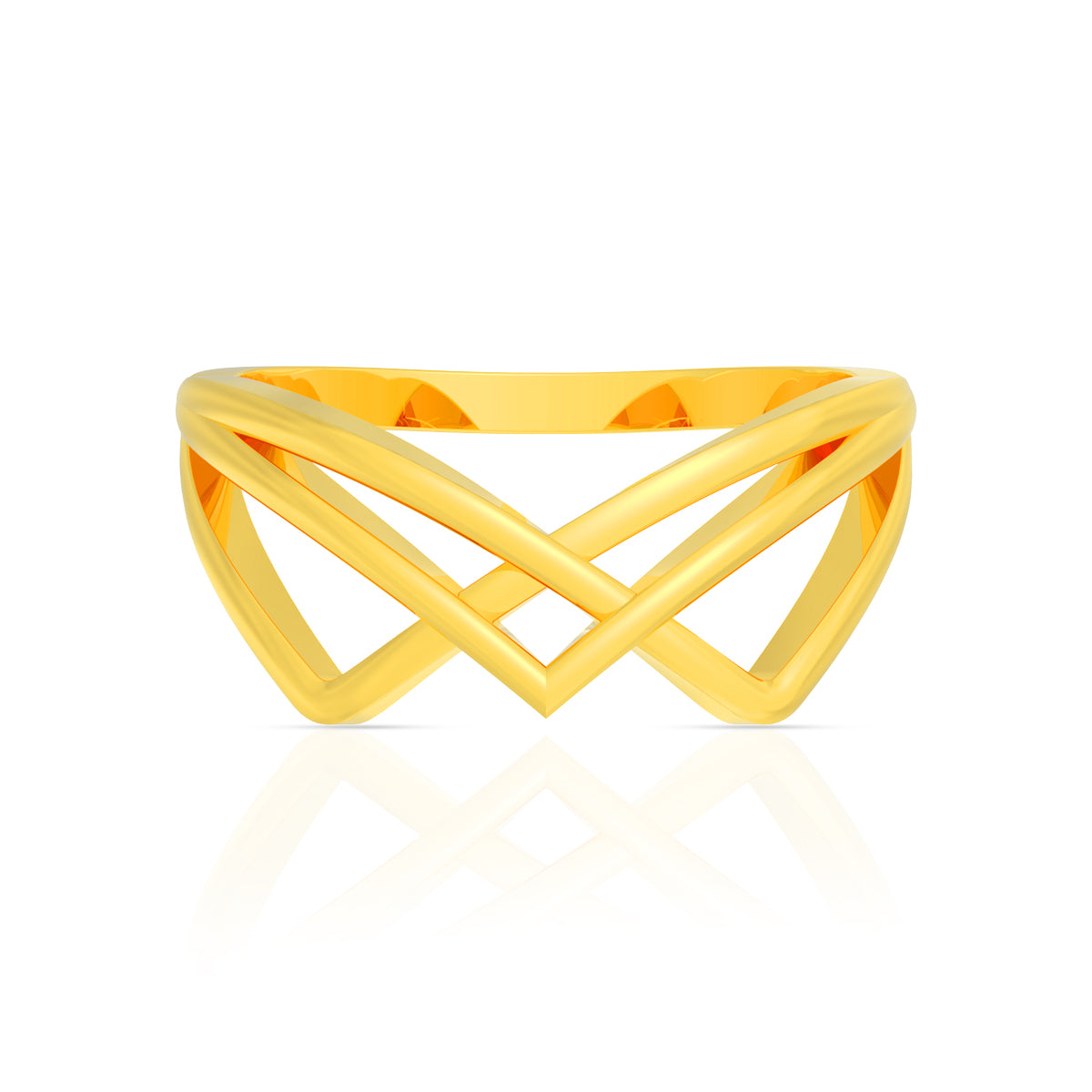 Graceful Curves Gold Ring