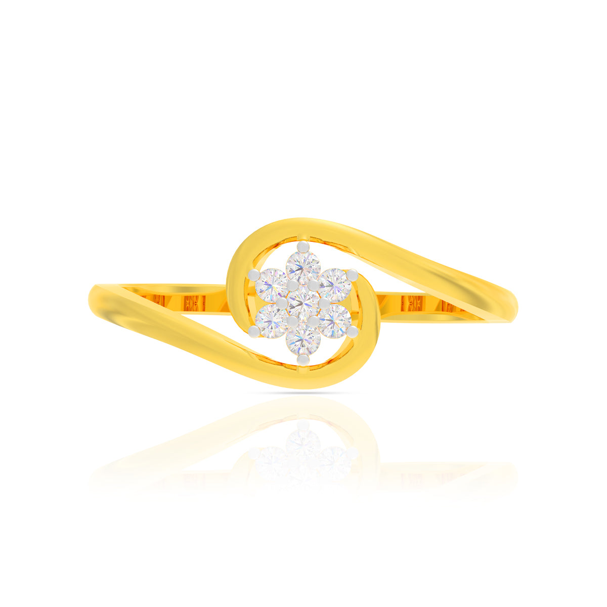 Petal Whirl Gold Ring
