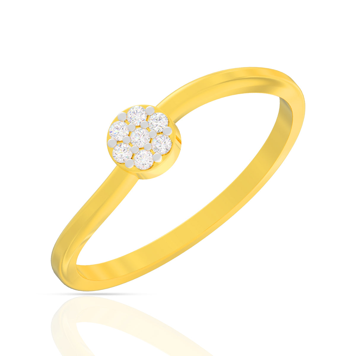 Sparkling Bloom Gold Ring