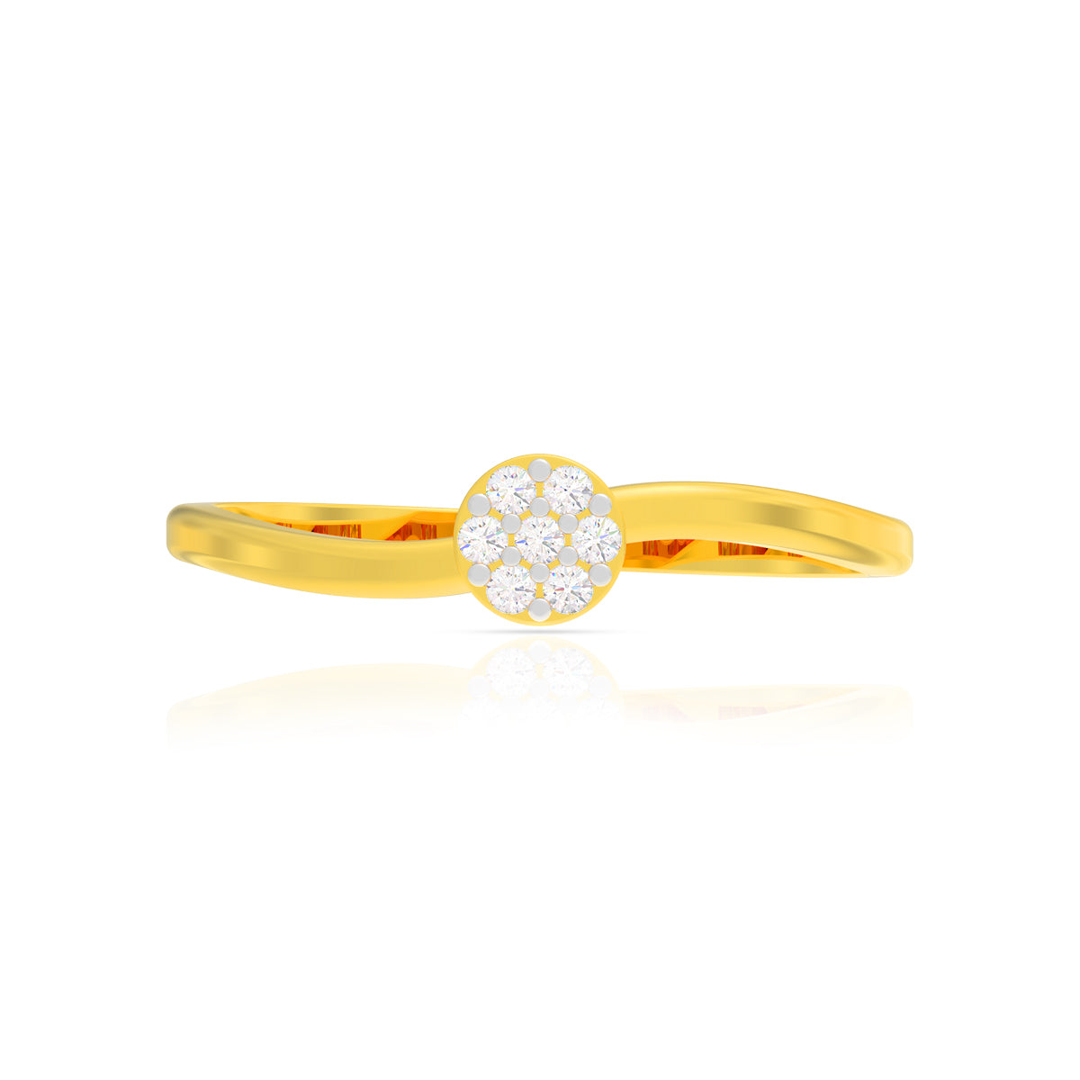 Sparkling Bloom Gold Ring