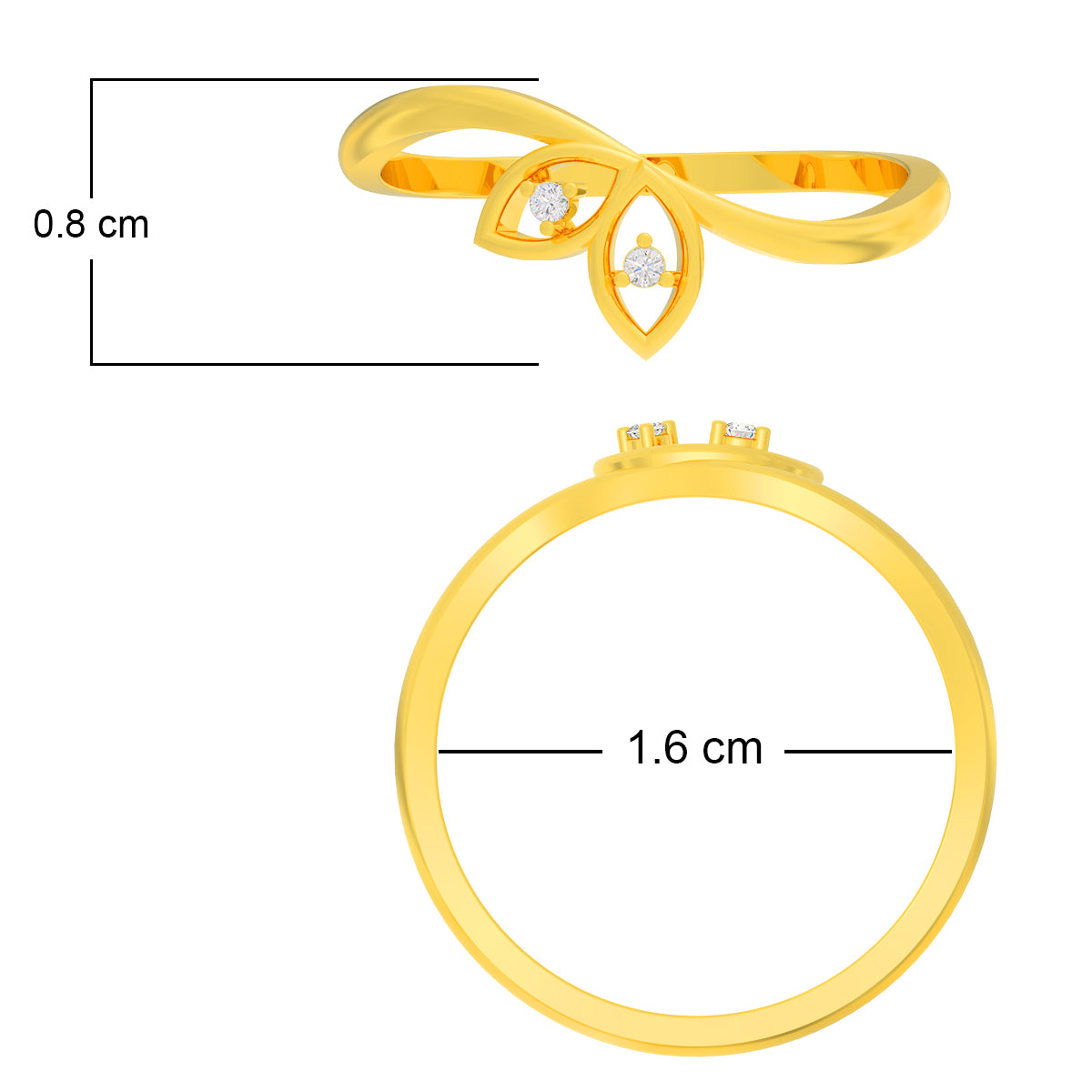 Modest Glow 18K Gold Ring