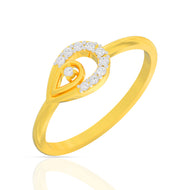 Petal Drop Gold Ring