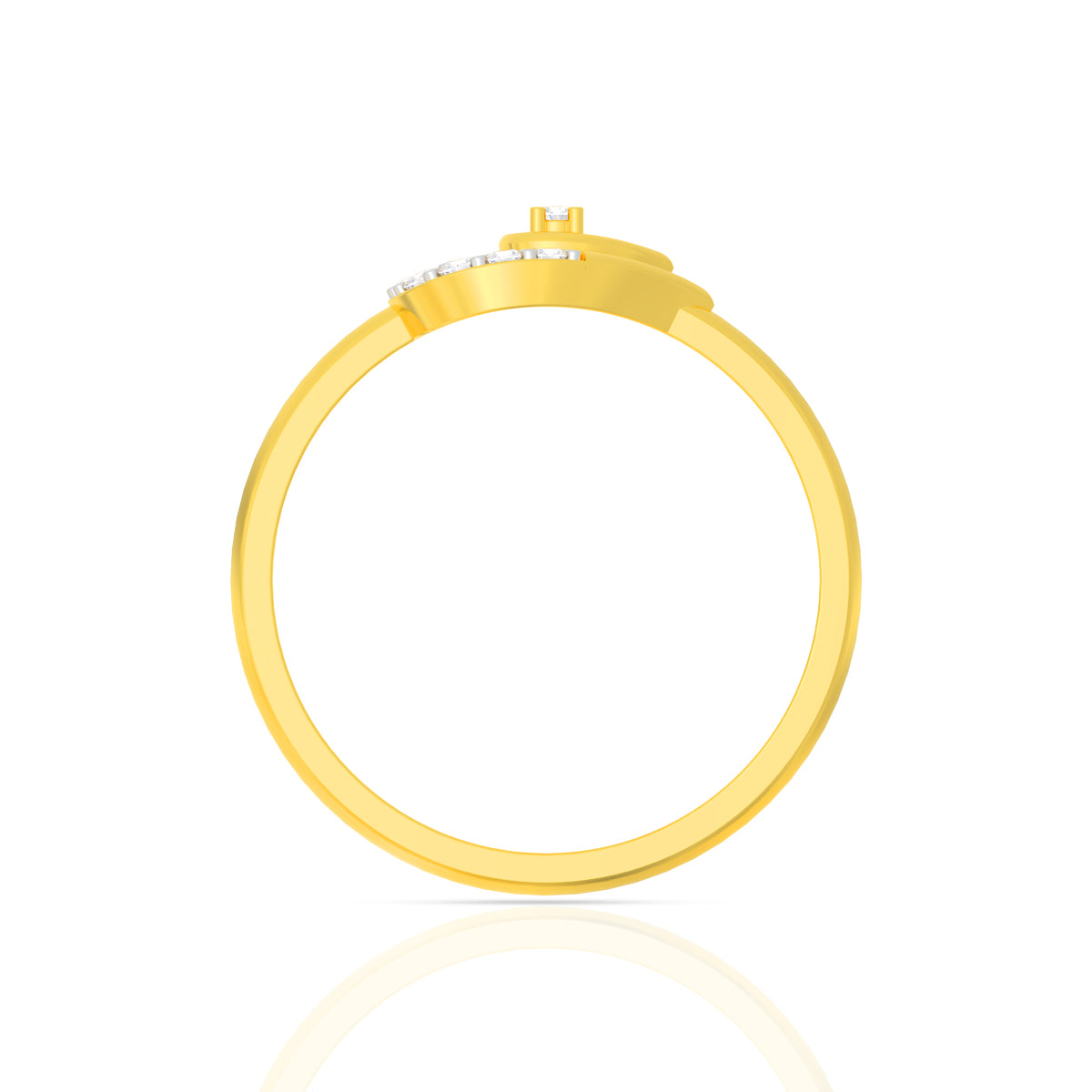 Petal Drop Gold Ring