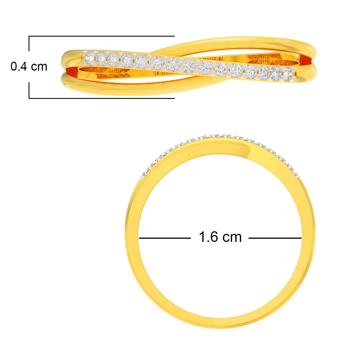 Modern Elegance Gold Ring