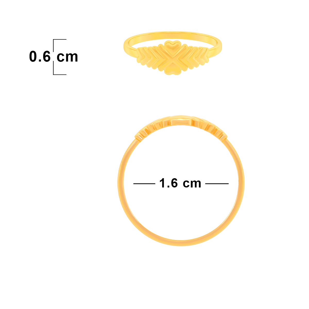 Alluring Glimmer 18K Gold Ring