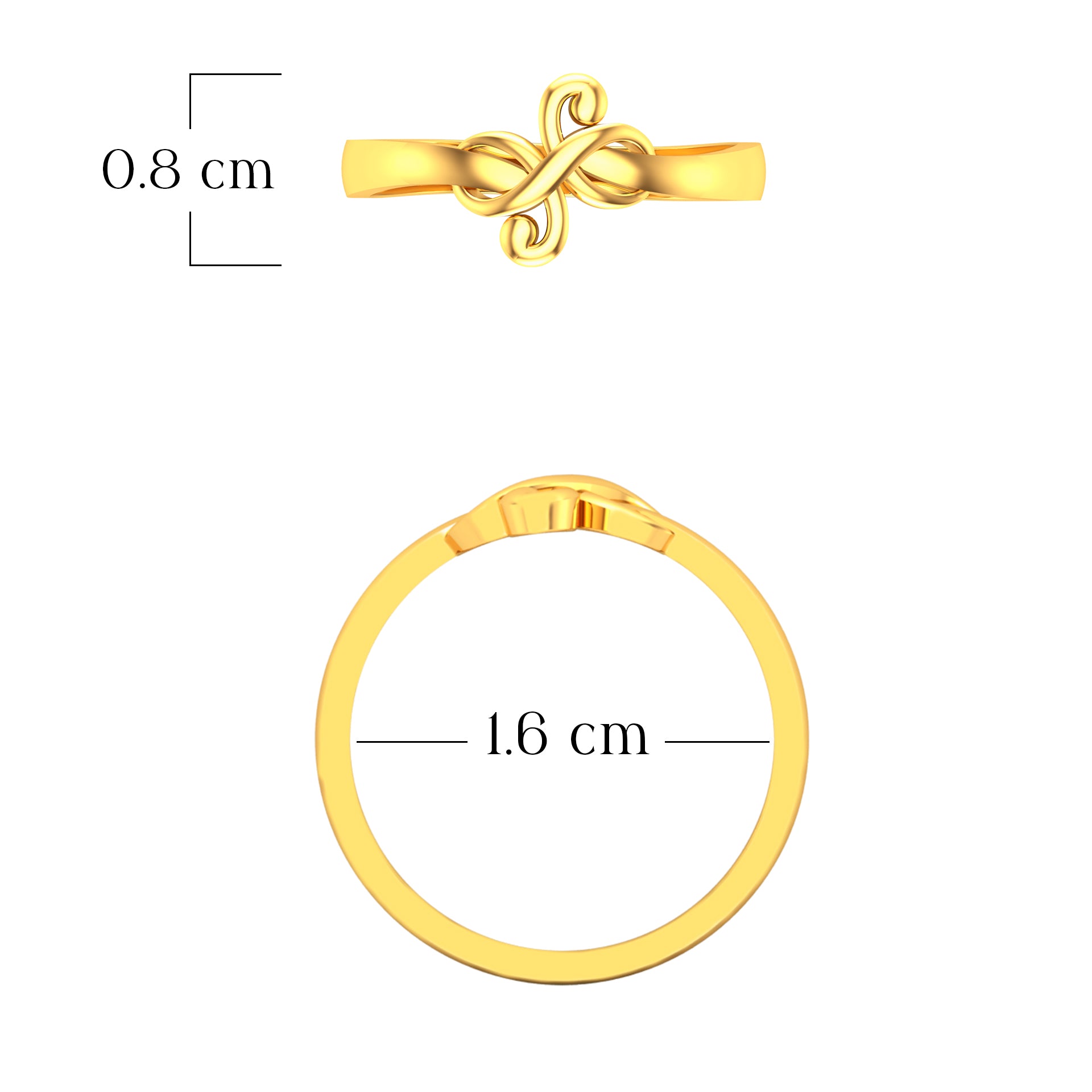Magnetic Charm 22K Gold Ring