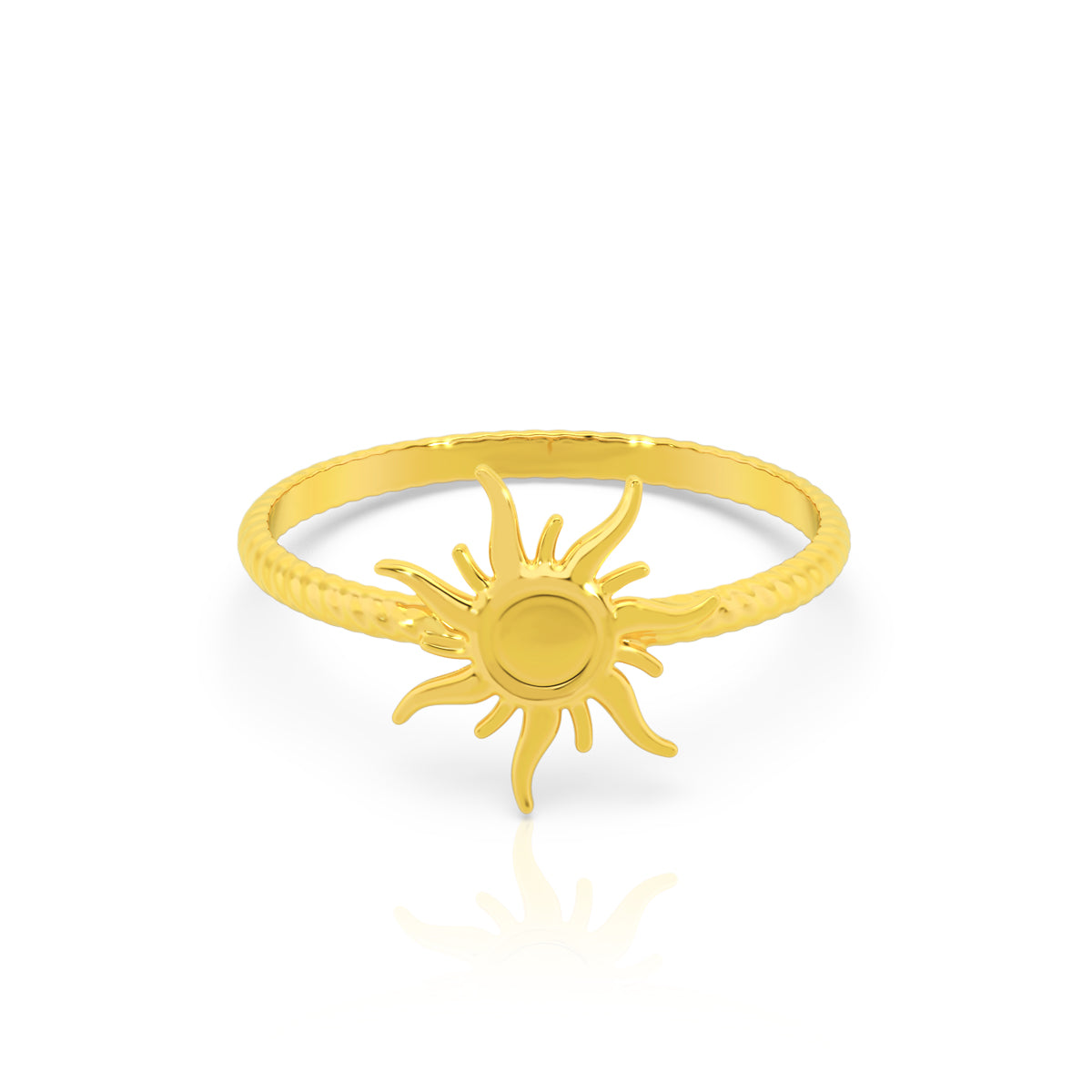 Sunburst Glow 14K Gold RIng