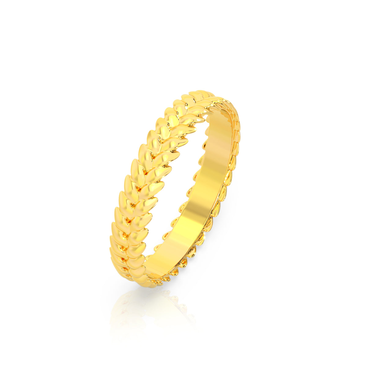 Elegant Novelty 18K Gold Band
