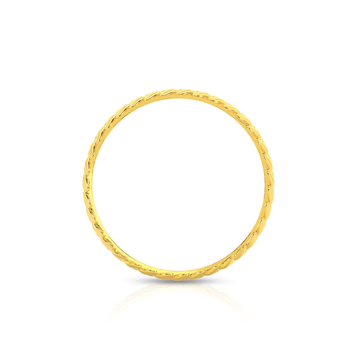 Elegant Novelty 18K Gold Band