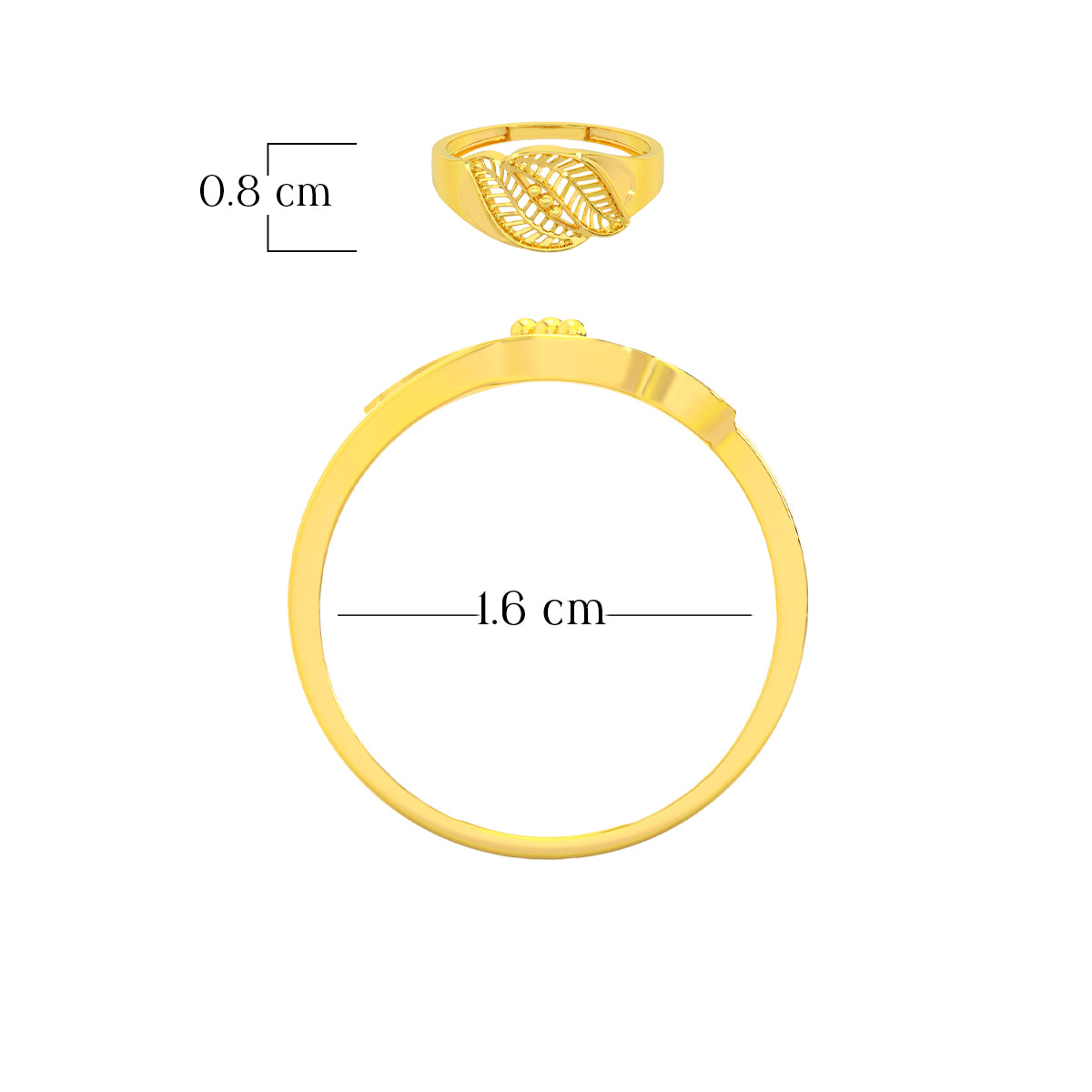 Bold Glow 14K Gold Ring