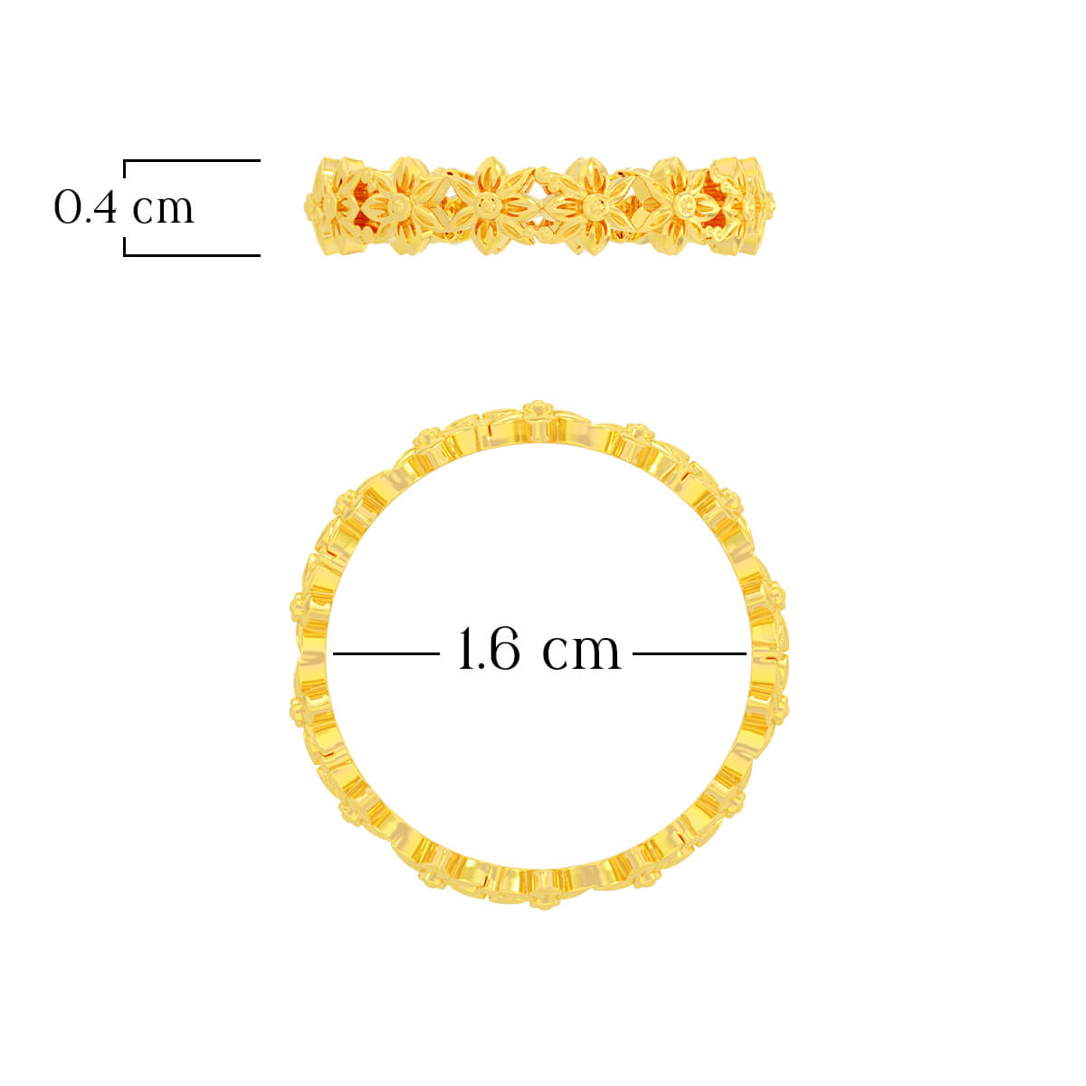 Ritzy Starline 22K Gold Ring
