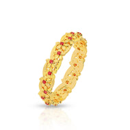 22K Mesmeric Bouquet Gold Women Ring