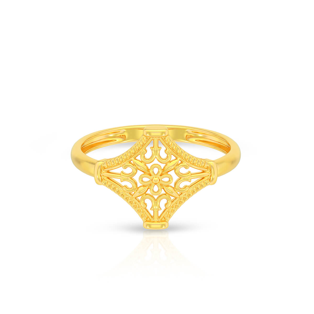 Polished Elegance 22K Gold Ring