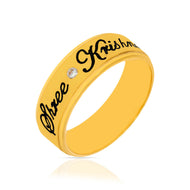 Holy Sree Krishna Gold Band for Men 18K