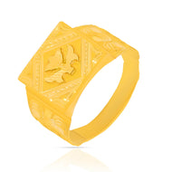 Mighty Modern Gold Men Ring 22K