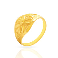 Exclusive Floral Motif Gold Women Ring