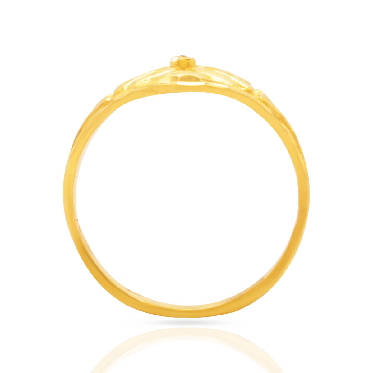 Exclusive Floral Motif Gold Women Ring