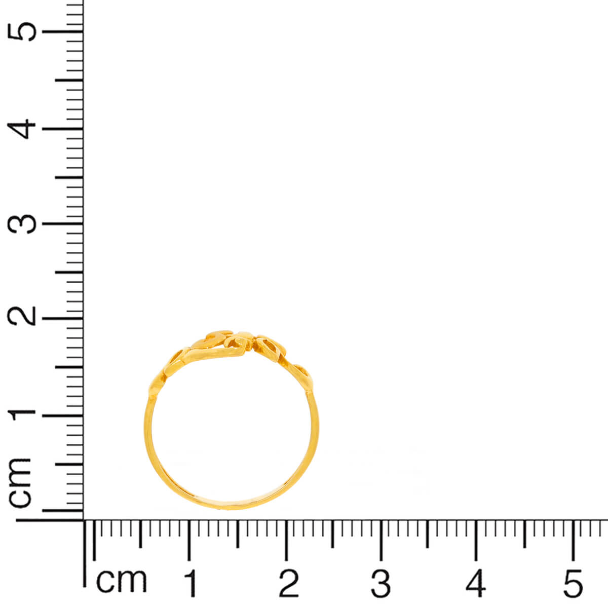 Radiant Om Gold Ring for Women