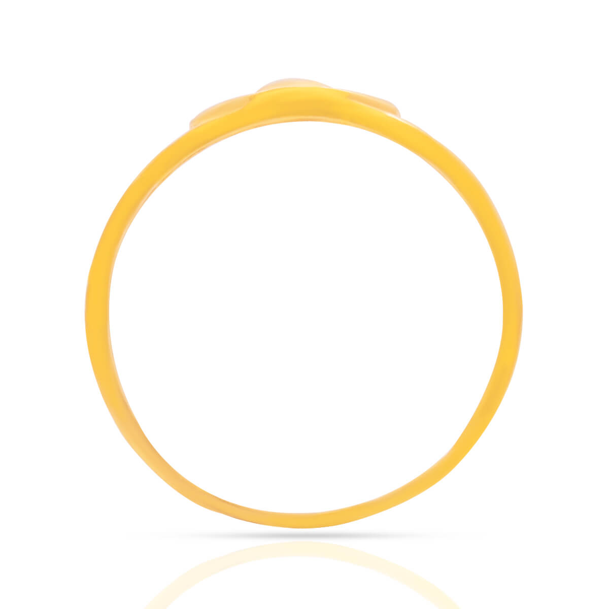 Refined Simplicity Gold Ring for Women
