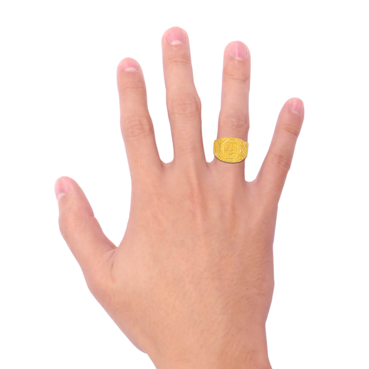 22K Golden Valor Men Ring