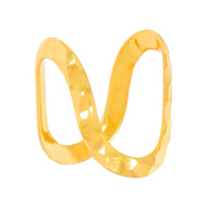Stylish Twirl Gold Women Ring