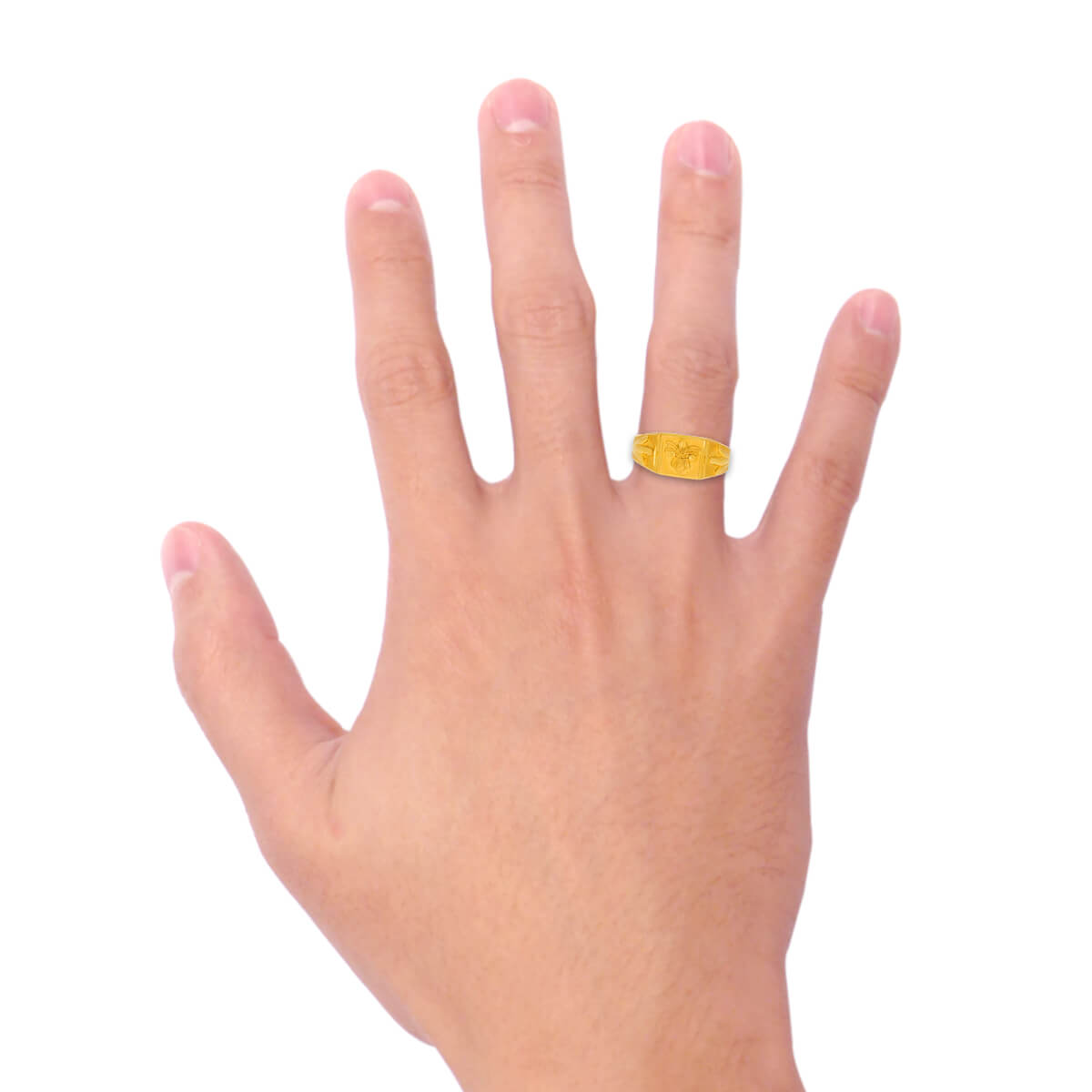 Vintage Floral Charm Gold Women Ring