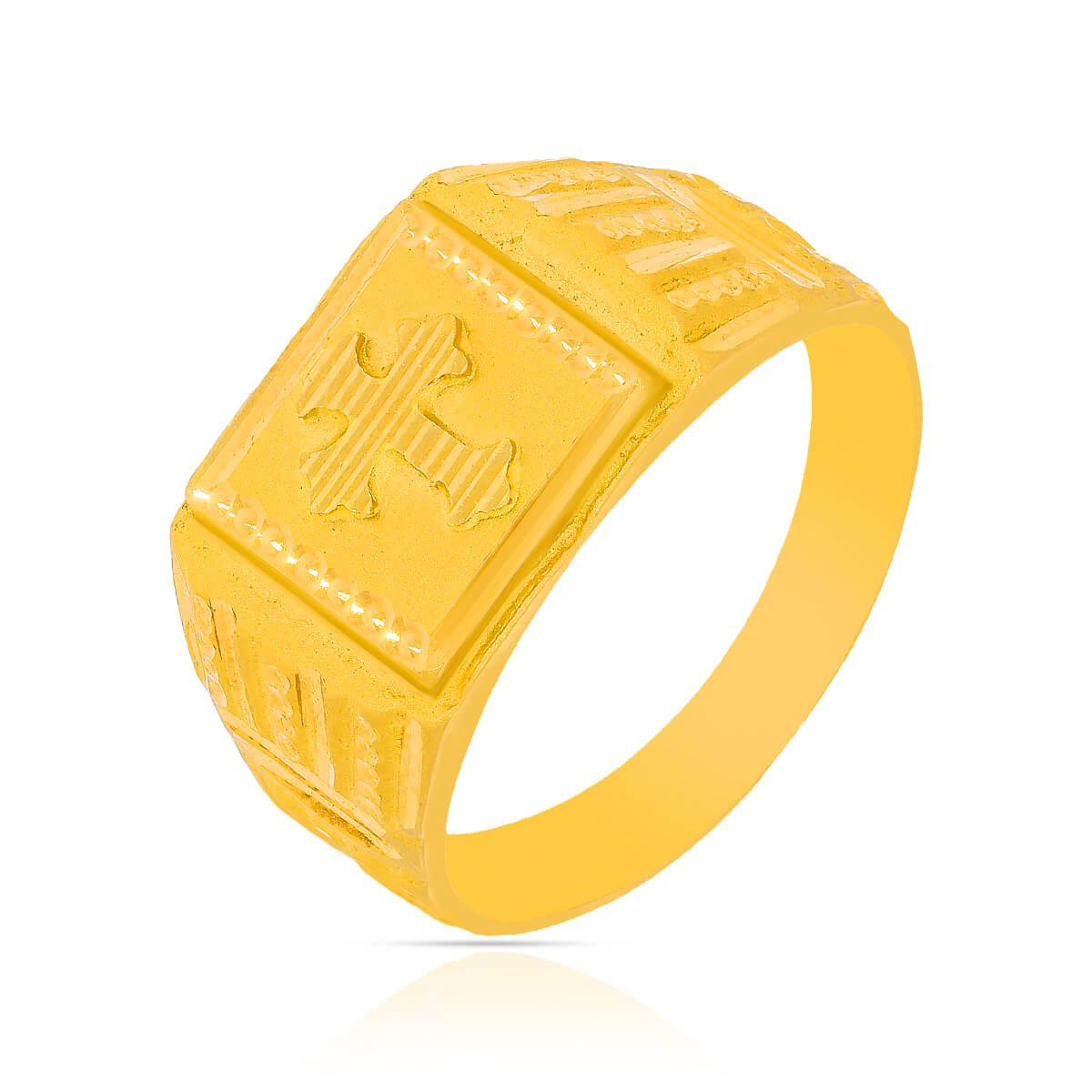 Scared Elegance 22K Gold Men Ring