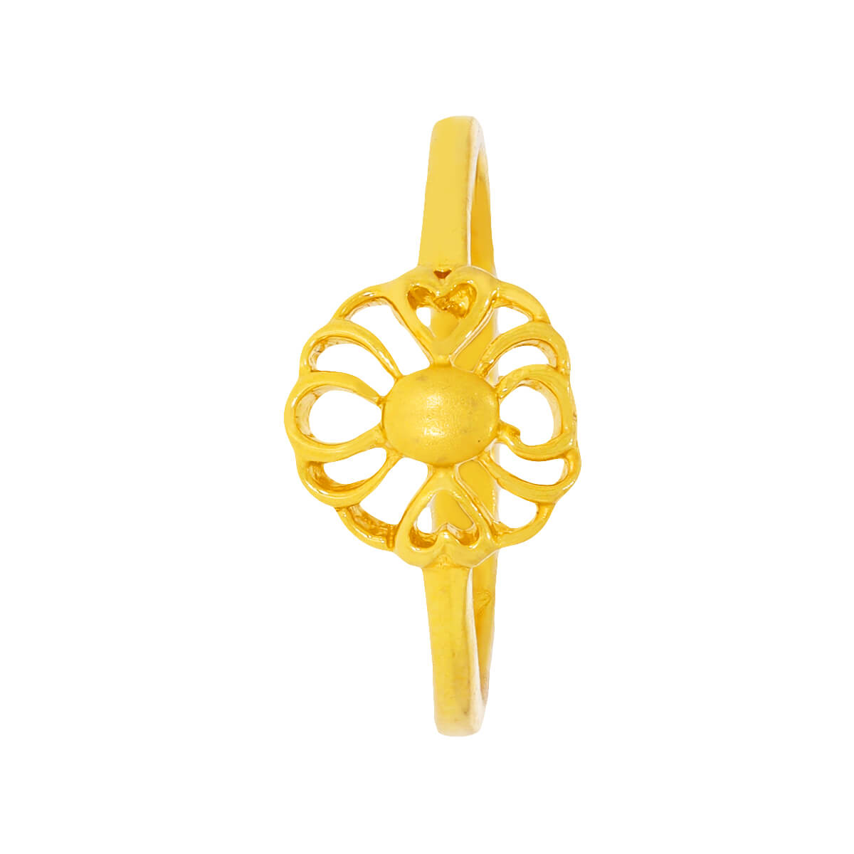 Flora Charm Gold Ring